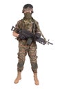 US MARINES with M249 machine gun Royalty Free Stock Photo