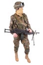 US MARINES with M249 machine gun Royalty Free Stock Photo