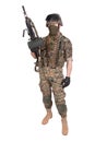 US MARINES with M249 machine gun Royalty Free Stock Photo