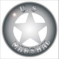 US Marshal Badge Royalty Free Stock Photo