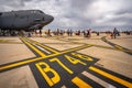 Avalon, Melbourne, Australia - Mar 3, 2019: US military cargo plane