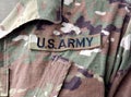 US military uniform. US troops. US soldiers. US army Royalty Free Stock Photo