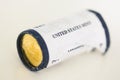 US mint roll of presidential dollar coins