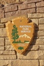 US national park service sign, Utah, USA Royalty Free Stock Photo