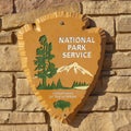 US national park service sign, Utah, USA Royalty Free Stock Photo