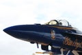 US military Blue Angels fighter plane at Florida Air Force base