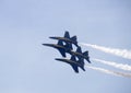 US Navy blue angles on Airshow Royalty Free Stock Photo