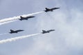 US Navy blue angles on Airshow Fort Worth Royalty Free Stock Photo