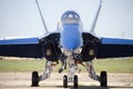 US Navy blue angles plane on Airshow Royalty Free Stock Photo