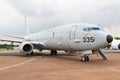 US Navy Boeing P-8 Poseidon maritime warfare plane Royalty Free Stock Photo