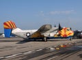 US Navy C-2A Greyhound cargo airplane Royalty Free Stock Photo