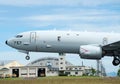 US Navy military Boeing P-8 Poseidon anti submarine aircraft