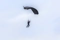 US Navy Skydiver Set To Land At McDill Air Show Royalty Free Stock Photo