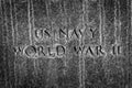 US Navy United States Armed Forces Military Inscription Memorial Royalty Free Stock Photo