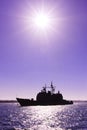 US Navy War Ship Royalty Free Stock Photo