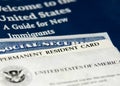 US new resident documents Royalty Free Stock Photo