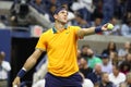 2018 US Open finalist Juan Martin del Potro of Argentina in action during his final match against Novak Djokovic