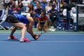 US Open 2017 mixed doubles champion Martina Hingis of Switzerland in action during final match