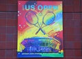 US Open 2017 poster on display at the Billie Jean King National Tennis Center in New York