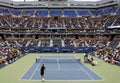 US Open tennis match Royalty Free Stock Photo
