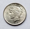 1922 US Peace dollar. Silver coin