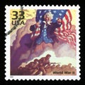 US Postage stamp Royalty Free Stock Photo