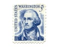 US postage stamp on white background