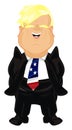 US presiden in black costume Royalty Free Stock Photo