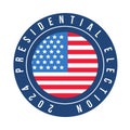 2024 US presidential election symbol icon Royalty Free Stock Photo