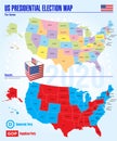 US presidential elections 2020 map