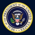 US Presidential Seal Color Royalty Free Stock Photo