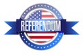 us referendum seal illustration design graphic