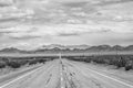 US Route 66 in Mojave Desert, CA Royalty Free Stock Photo