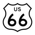 US route 66 sign