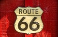 US Route 66 Sign Royalty Free Stock Photo