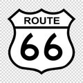US route 66 sign Royalty Free Stock Photo