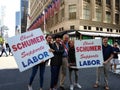 US Senator Chuck Schumer, American Politician, Supports Labor, Labor Day Parade, NYC, NY, USA Royalty Free Stock Photo