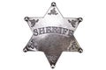 US Sheriff badge from the wild west Royalty Free Stock Photo