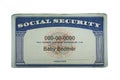 Baby Boomer Social Security Royalty Free Stock Photo