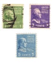 US Stamps Royalty Free Stock Photo
