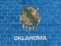 US States Concept: Oklahoma Flag Wall