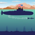 US submarine Royalty Free Stock Photo