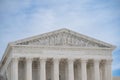 US Supreme Court Building with Blue Sky Background
