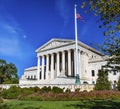 US Supreme Court Capitol Hill Flag Daytime Washington DC Royalty Free Stock Photo