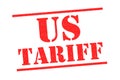 US TARIFF Rubber Stamp Royalty Free Stock Photo