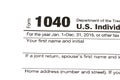 1040,1120,1065 US tax form / taxation concept Royalty Free Stock Photo