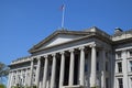 The US Treasury Department Building in Washington, DC Royalty Free Stock Photo