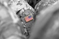 US troops. US soldiers. US army Royalty Free Stock Photo