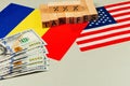 US-Ukraine trade tensions amid political issues Royalty Free Stock Photo