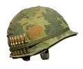 US Vietnam War Helmet Royalty Free Stock Photo